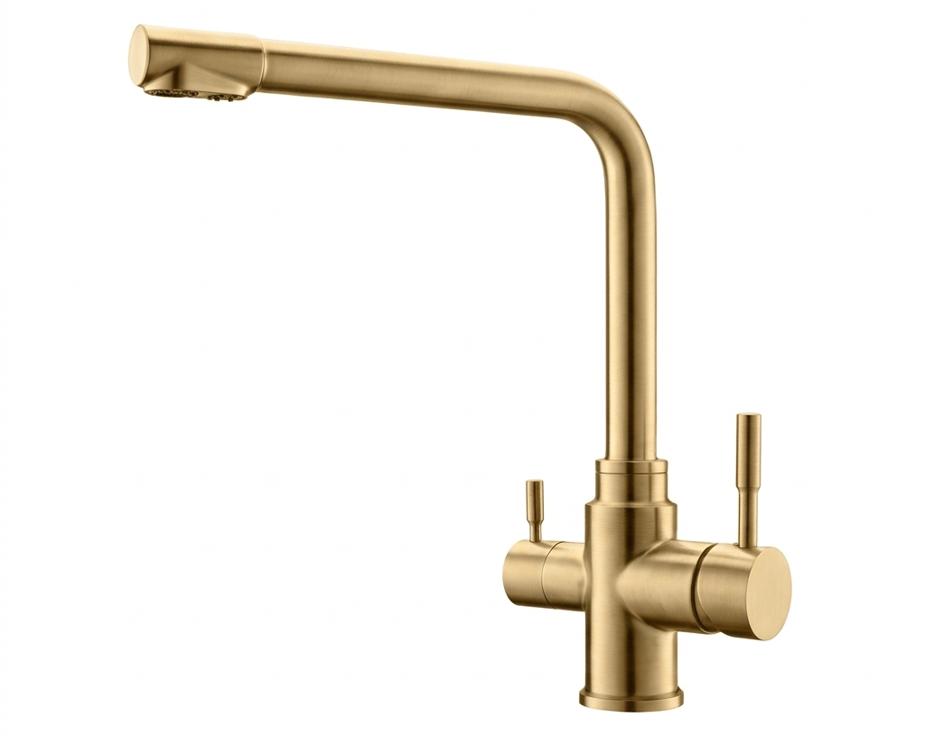 SLOVARM Drezová batéria trojcestná, zlatá, ES.3507_GOLD